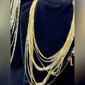 Gold plated necklaces